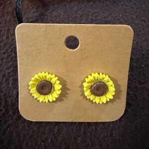 Sunflower Stud Earrings